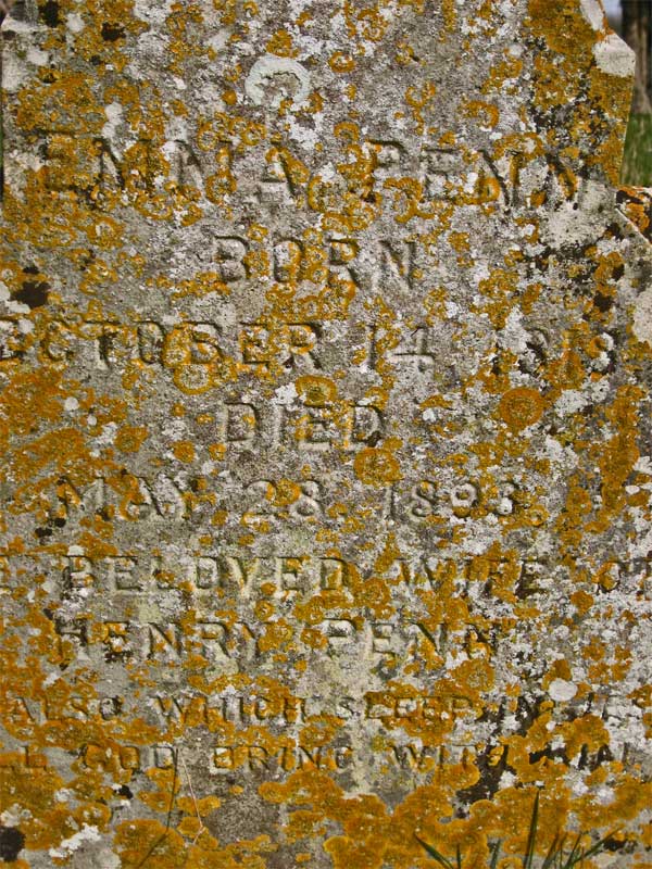 Henry & Emma Penn's headstone